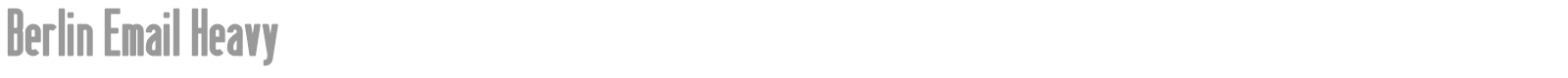 Berlin Email font preview